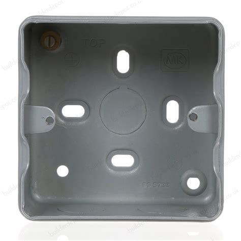 mk metal clad 1 gang back box|mk single metal back box.